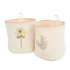 Set de 2 paniers flora
