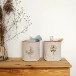 Set de 2 paniers flora