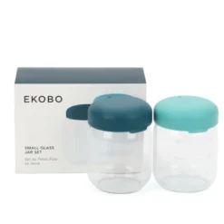 Set de petits pots en verre borosilicaté 180 ml - blue abyss lagoon