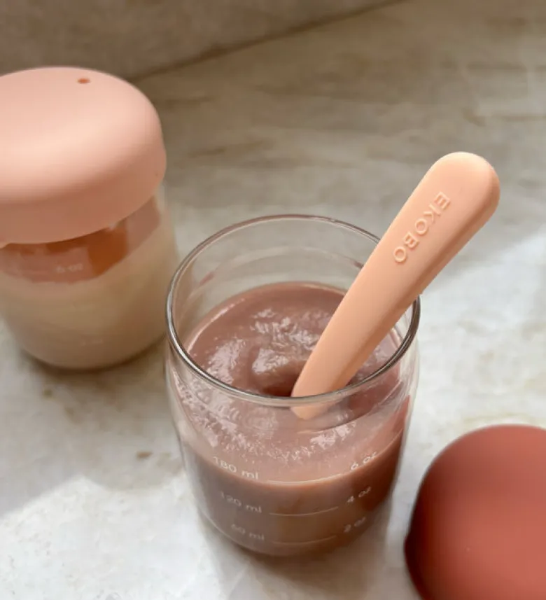 Set de petits pots en verre borosilicaté 180 ml - blush terracotta