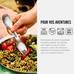 Set de 4 sprok en acier inox-haute qualité