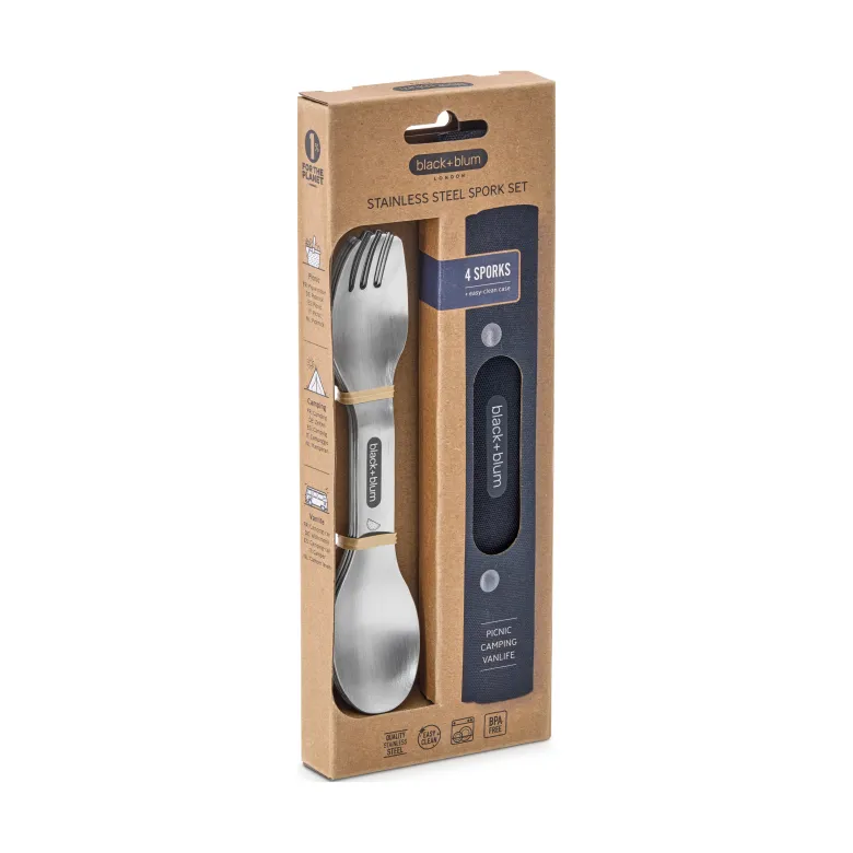 Set de 4 sprok en acier inox-haute qualité