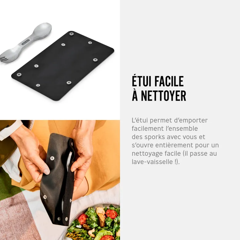 Set de 4 sprok en acier inox-haute qualité