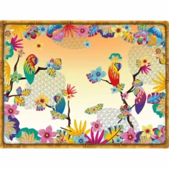 6 sets de table 40x30cm - perroquets