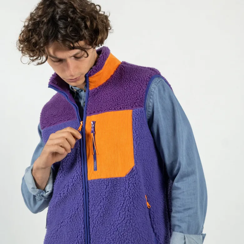 Sherpa sans manches mixte bubblegum l
