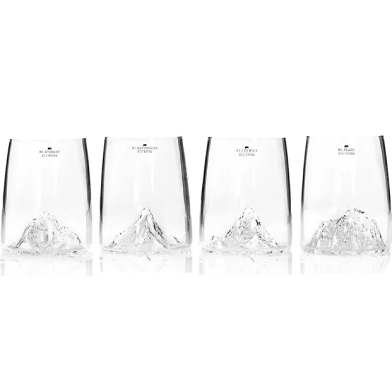 4 shooters Topographic Mont Blanc Everest Matterhorn Pic du Midi Alaskan Maker