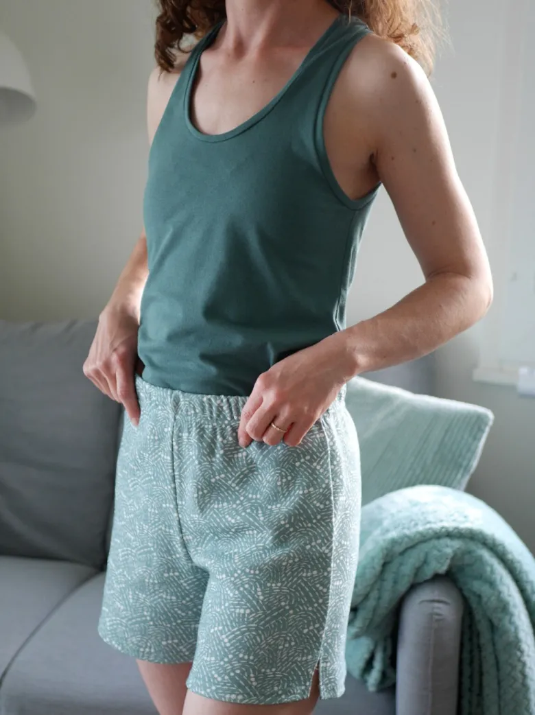 Short pyjama albatros motif petites comètes L