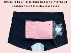 Shorty et bouillotte intégrée l rose