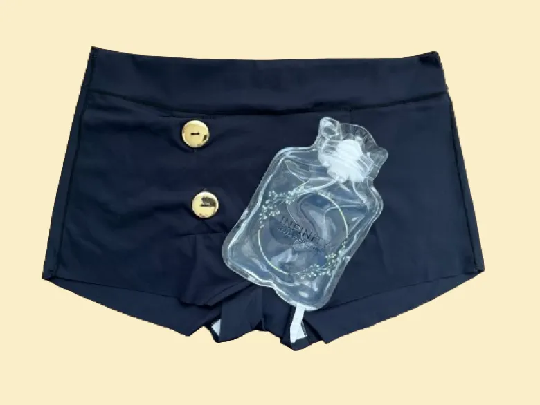 Shorty et bouillotte intégrée s or