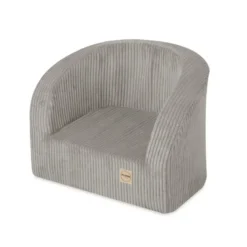 Siège en velours côtelé beige