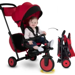 Smartrike tricycle pliable str7 rouge