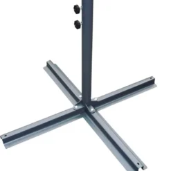 Solenzara parasol marron déporté carré 3 x 3 m led