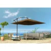 Solenzara parasol marron déporté carré 3 x 3 m