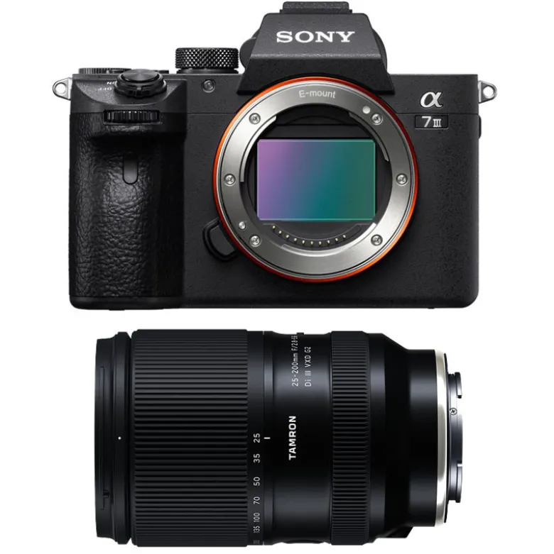 Sony alpha 7iii + tamron objectif 25-200mm f2.8-5.6 di iii vxd g2