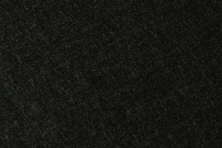 Sous-verre rond - feutre recyclé noir