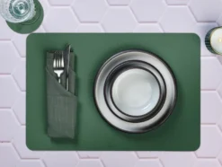 Sous-verre - réversible - cuir recyclé