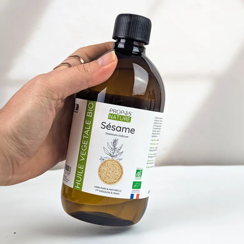 Sésame bio - huile végétale contenance - eco-recharge 500 ml