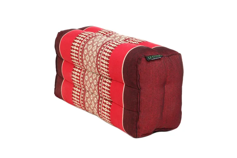 Standard - lot de 2 coussins de yoga et méditation zafu - rouge turquoise Multicolore