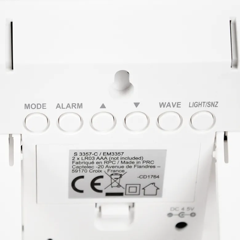 Station météo radio pilotée lcd 3 couleurs capteur extérieur sans fil