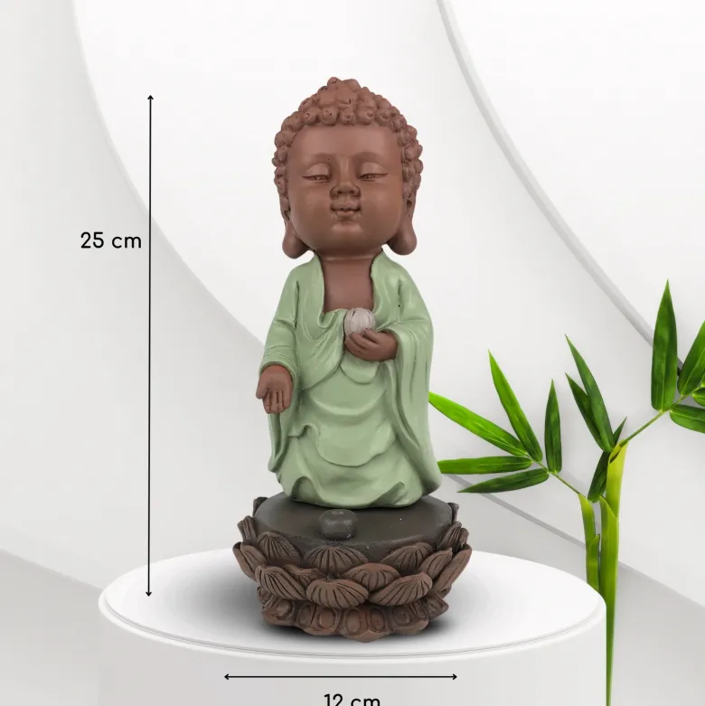Statue bouddha porte encens kasyapa