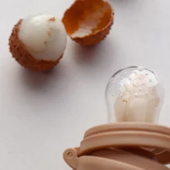 Sucette grignoteuse caramel avec 4 embouts
