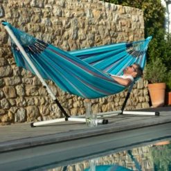 Support de hamac simple acier cool grey