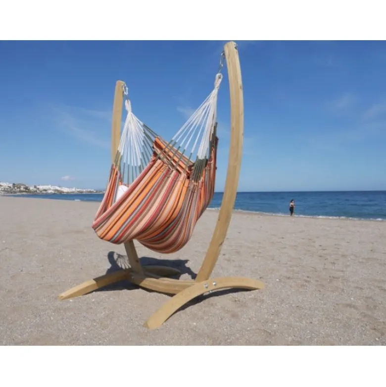Support en bois + hamac chaise xl aguila