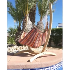 Support en bois + hamac chaise xl aguila