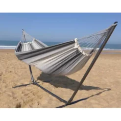 Support hamac inka l + hamac 3 gris