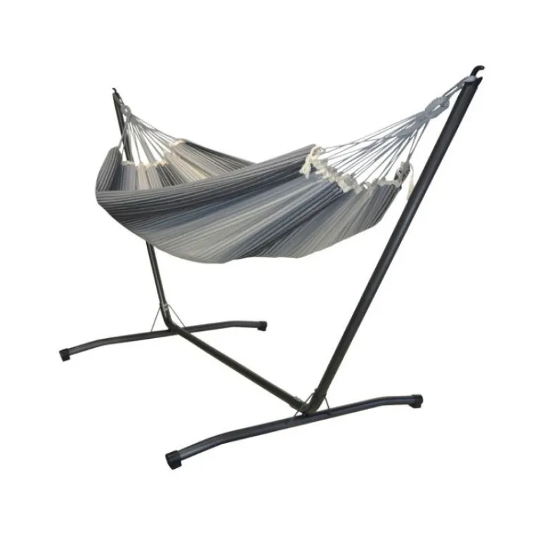 Support hamac inka l + hamac 3 gris