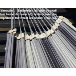 Support hamac inka l + hamac 3 gris