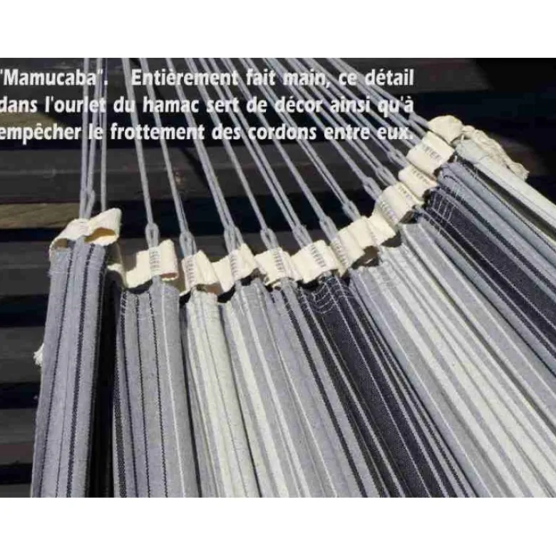 Support hamac inka l + hamac 3 gris