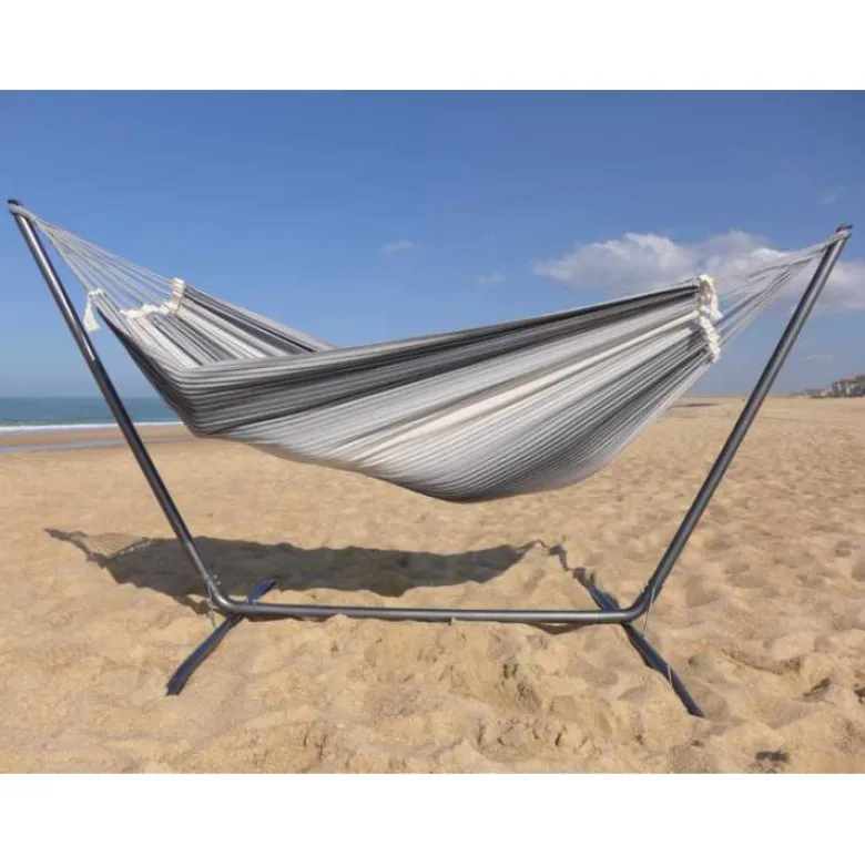Support hamac inka l + hamac 3 gris