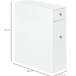 Support papier toilette - porte-papier toilette mdf blanc