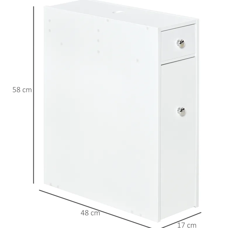 Support papier toilette - porte-papier toilette mdf blanc