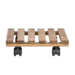 Support plantes à roulettes carré 29 cm