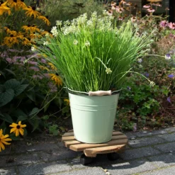 Support plantes à roulettes rond 29 cm