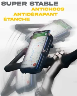 Support téléphone avec batterie intégrée
