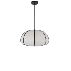 Suspension en bambou noir d38 cm - hana