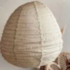 Suspension en lin wabi sabi beige