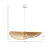Suspension en papier de corde 75 cm - mada