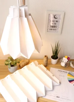Suspension origami en papier - kit diy