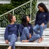 Sweat yoga héron bleu marine L