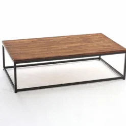 Table basse de salon vintage - bois