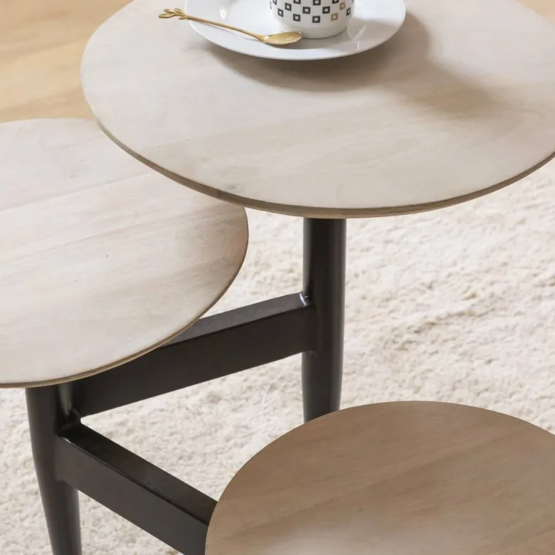 Table basse en bois de manguier