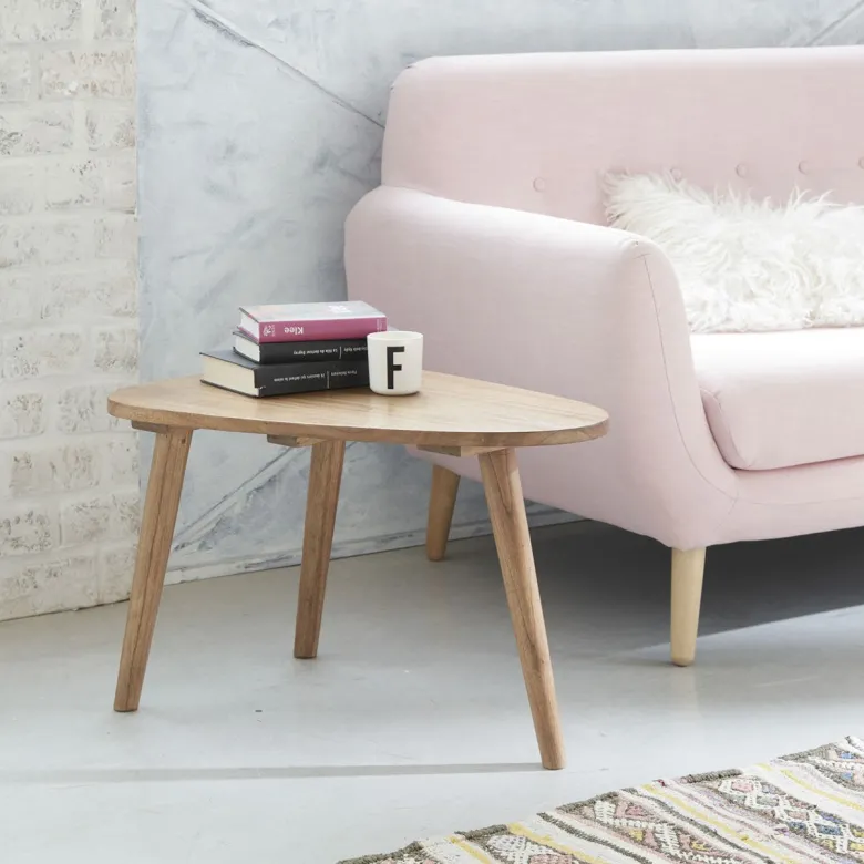 Table basse en bois de mindi
