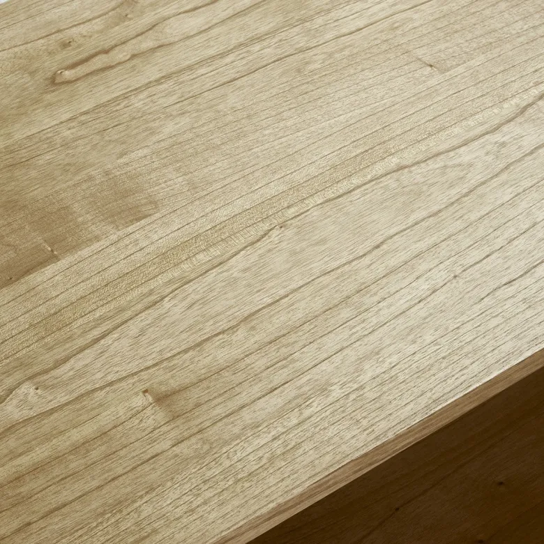 Table basse en bois de mindi avec tiroir