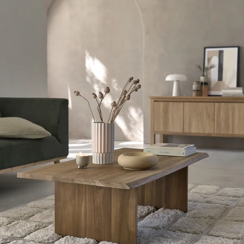 Table basse en bois de teck