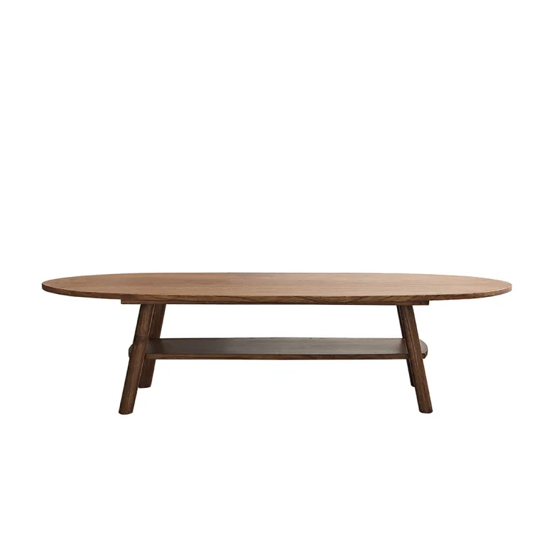 Table basse en bois finition noyer
