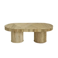 Table basse en rotin